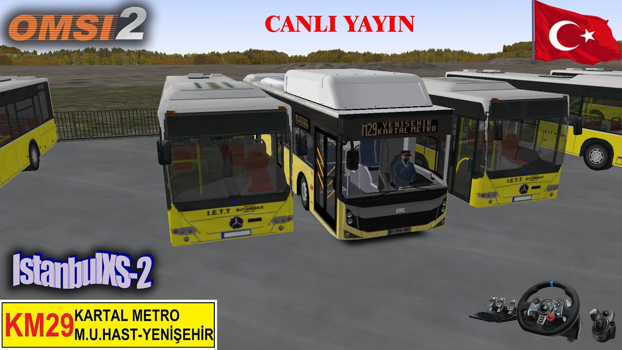 OMSI 2 - Istanbul XS 2 Kartal Metro - Yenişehir - Havalimanı - Canlı yayın @1942ertan