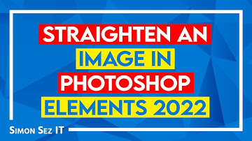 How to Straighten a Photo in Photoshop Elements 2022 | Training Tutorial for Beginners