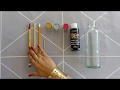 Craft Idea out of waste glass bottle at home by KIRAFT IDEAS