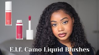 e.l.f camo liquid blush| TRY- ON &amp; REVIEW