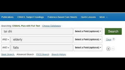 Searching CINAHL Effectively