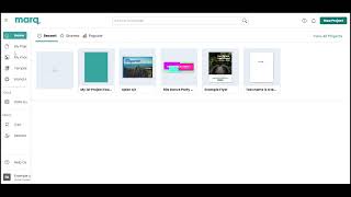 Marq Home Page And Navigation