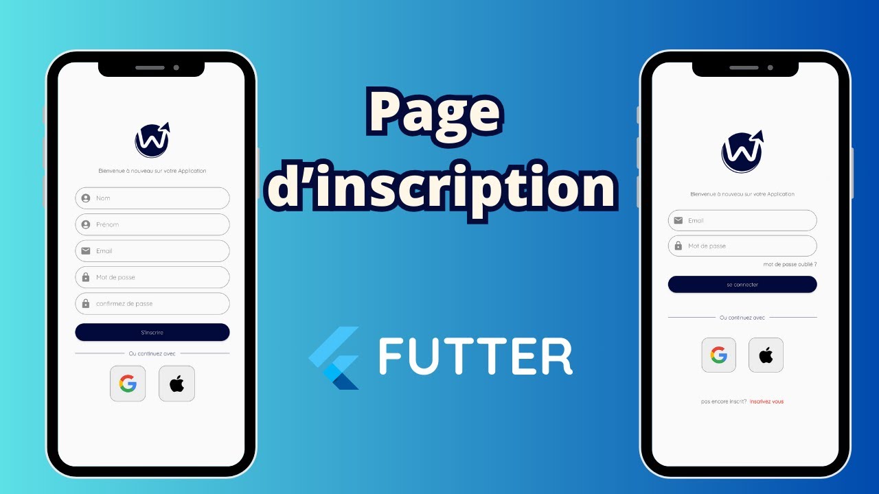 Créer une page d'inscription avec 