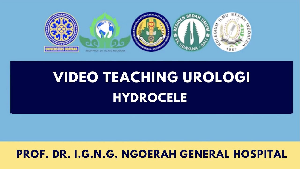 Hydrocele (Video Teaching Urology) YouTube