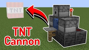 Minecraft: TNT Cannon (1 Minute Tutorial!)