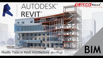 Modify Tools in Revit Architecture ( array,scale,pin,unpin)- CADD Nest - தமிழ்