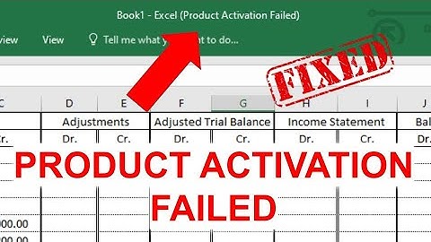 How to Fix Product Activation Failed in Microsoft Excel | Fix excel product activation failed