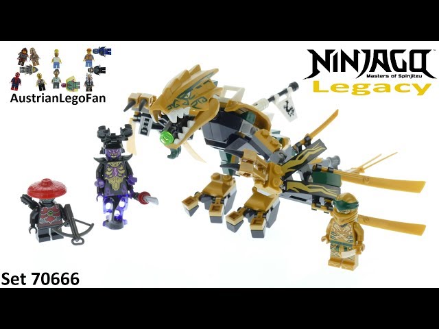 Mansion detaljer Umoderne Lego Ninjago Legacy 70666 The Golden Dragon - Lego Ninjago 70666 Speed  Build - YouTube