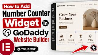 How to Add a Number Counter in GoDaddy Website Builder