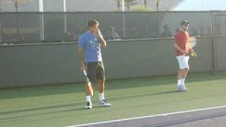 Federer practice hit_ Indian Wells Tennis Garden_ BNP Paribas March 17, 2009