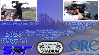 SNR VLOGS 2025 Week 8 Vlog 11 QRC Modified Twin 25’s night at Bowman Gray Stadium