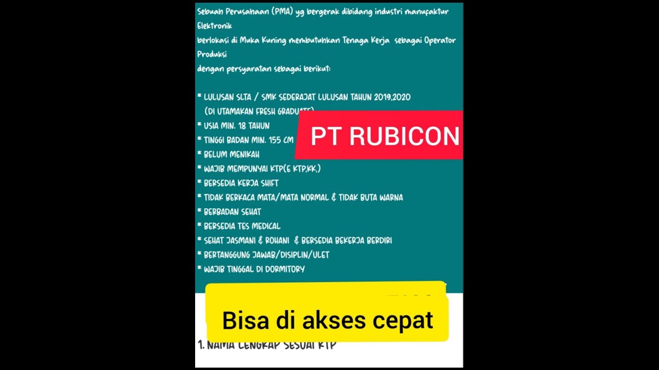 PT RUBICON BATAM