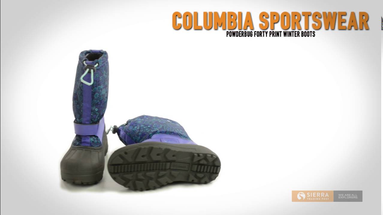 Columbia Sportswear Powderbug Forty Print Winter Boots (For Big Kids)