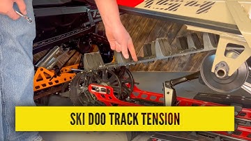 How to Adjust Ski Doo Track Tension | Check your snowmobile track tension