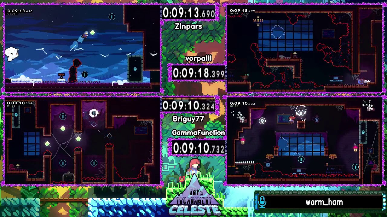 Zinpars vs vorpalll. Briguy77 vs GammaFunction.  Celeste Any% Tournament 2018
