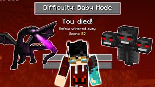 COBA TAMATIN MINECRAFT BABY MODE, Tapi AKU TETEP MATI😭😭!!