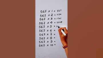 Write the Table of 567 in 15 second only..#maths #mathshack #mathematicks ‎@study_care0 