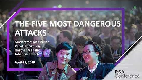 Virtual Session: The Five Most Dangerous New Attack Techniques and How to Counter Them – Continued