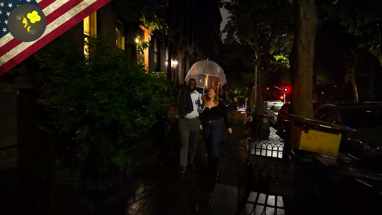 [4K] 🌧️ NYC Night Rain Walk Compilation | Brooklyn’s Soothing Streets & Ambient Sounds
