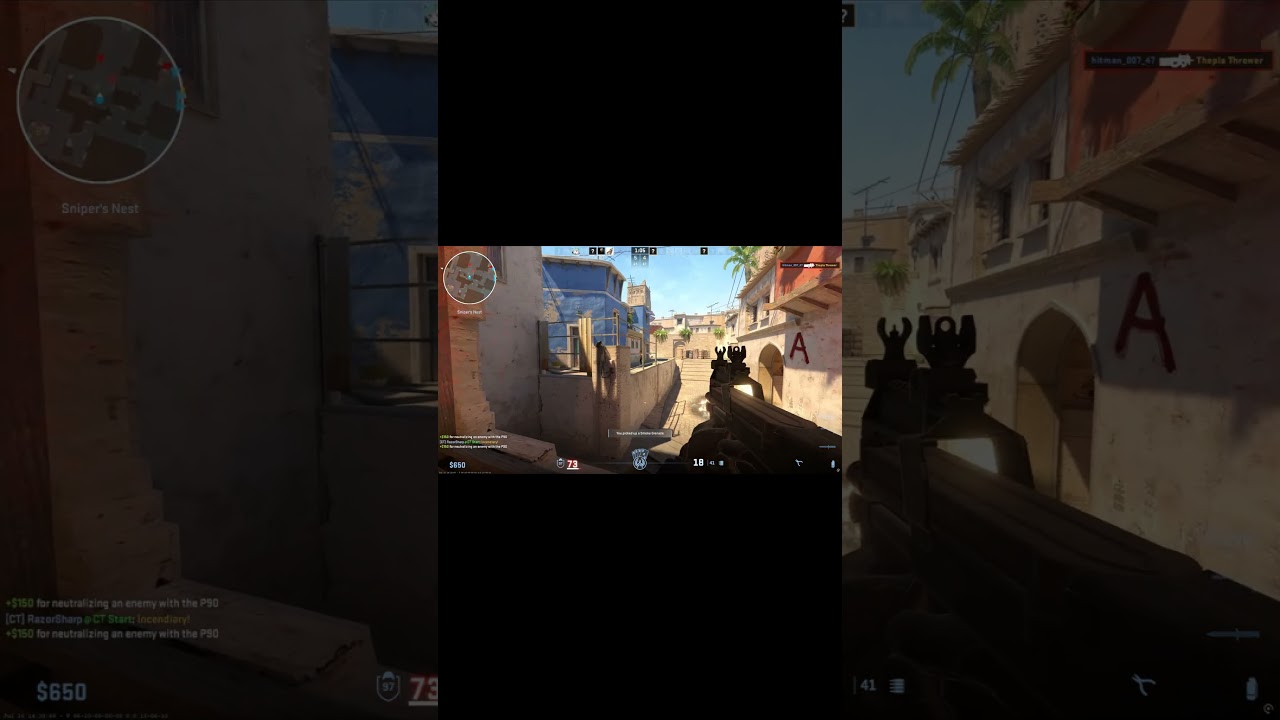 AWP + P90 = Mass Destruction | CS2 Hitman on Mirage 😈💥 