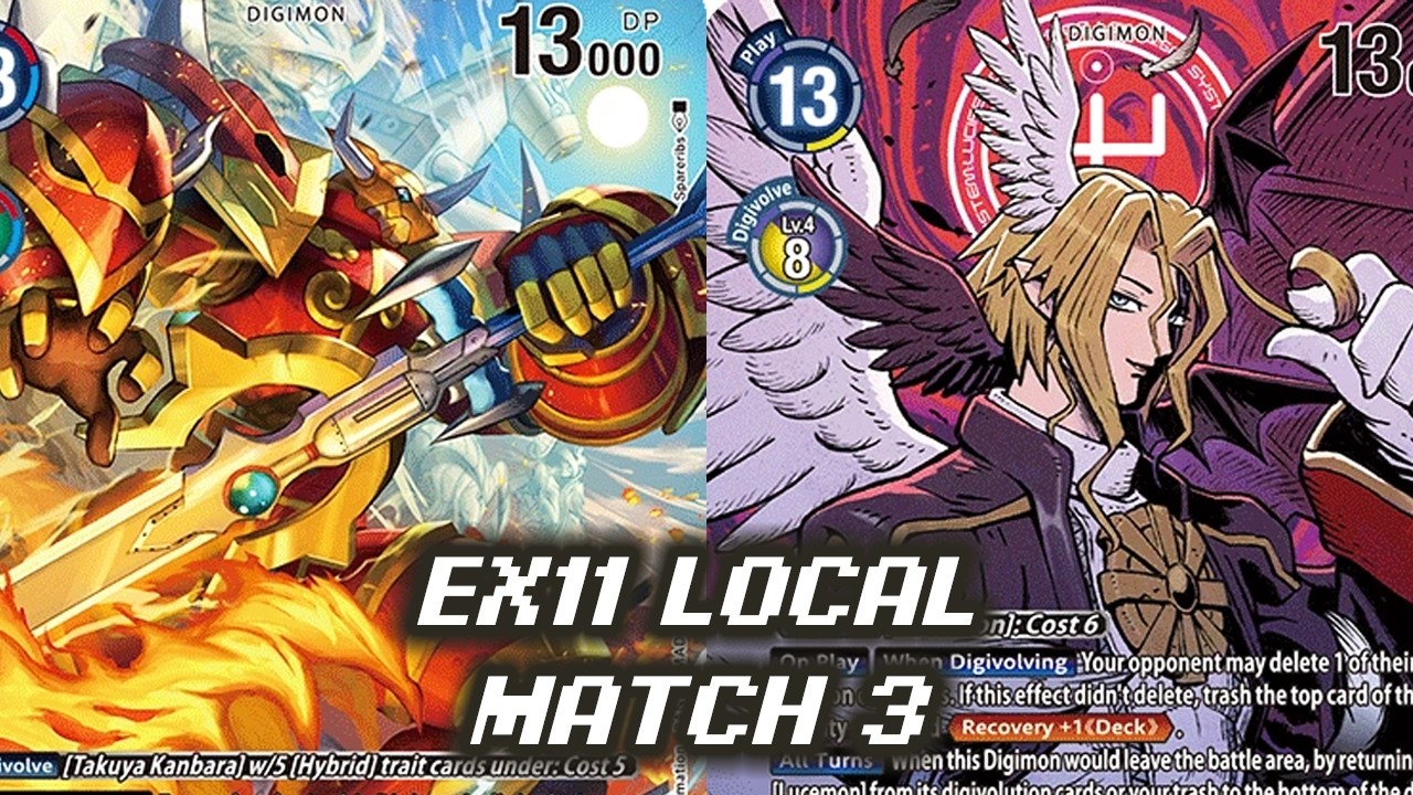 Red Hybrid VS Lucemon | EX11 Local Match 3 | Digimon TCG Osnabrick