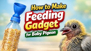 DIY Bottle Feeding Tool for Baby Pigeon | Safe Hand Feeding Method.