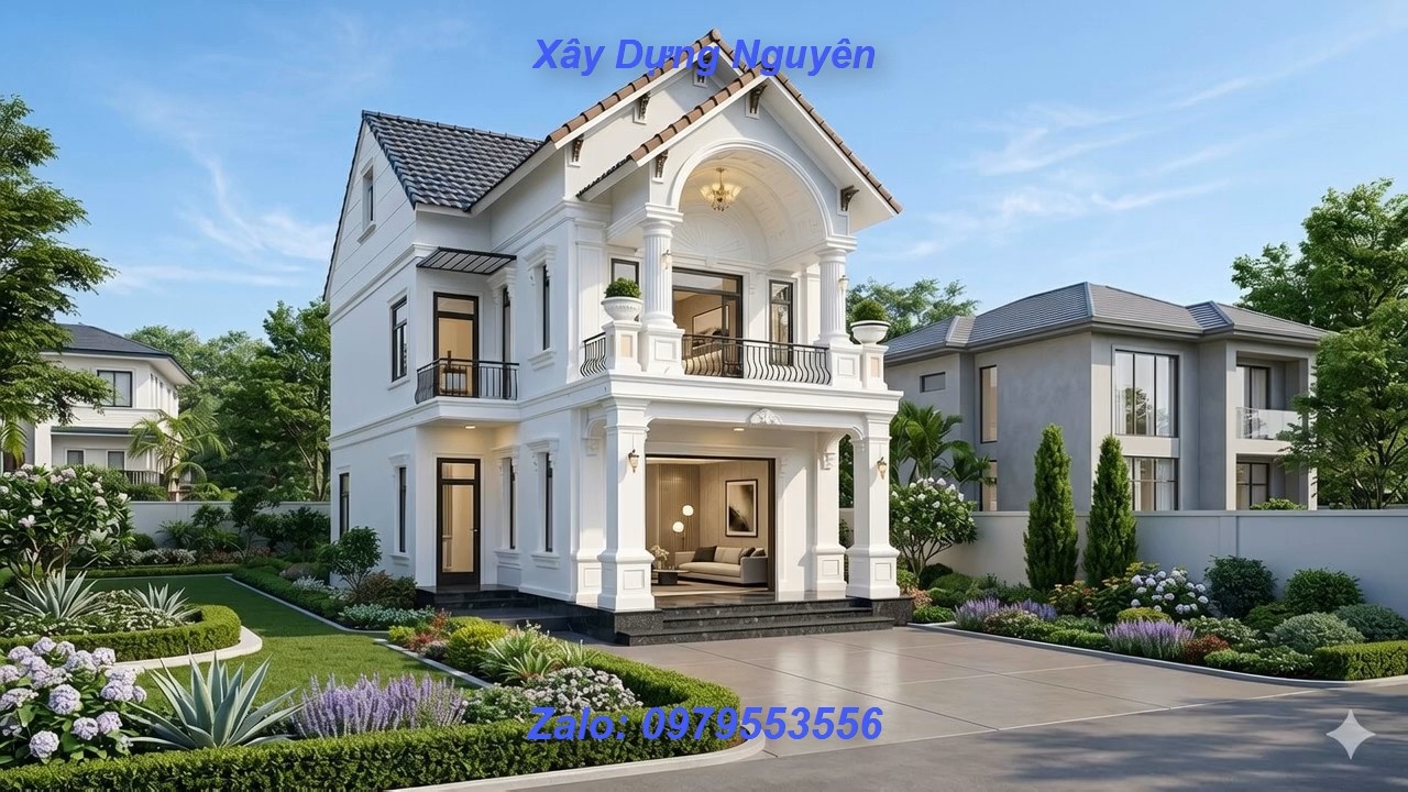 Mẫu Nhà 2 Tầng Mái Thái Diện Tích 6x16m Thiết Kế 3 Phòng Ngủ #nha2tang #maithai