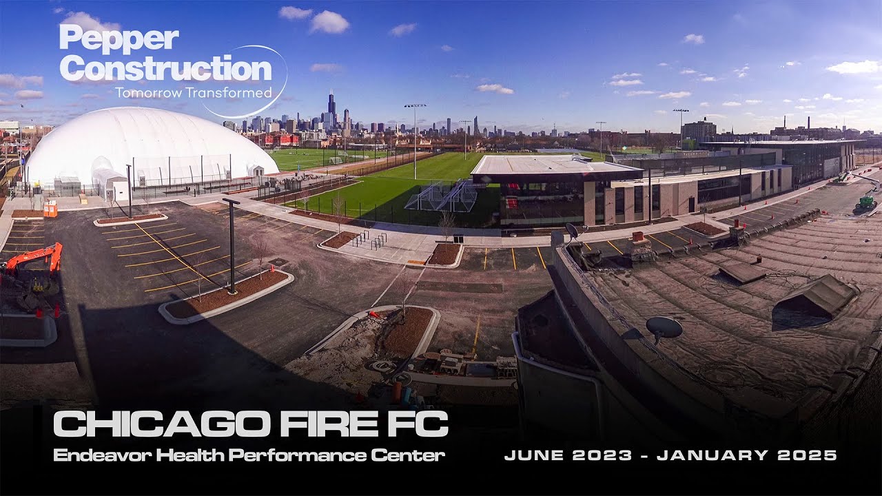 Official Time-lapse: Chicago Fire FC's Endeavor Health Performance Center