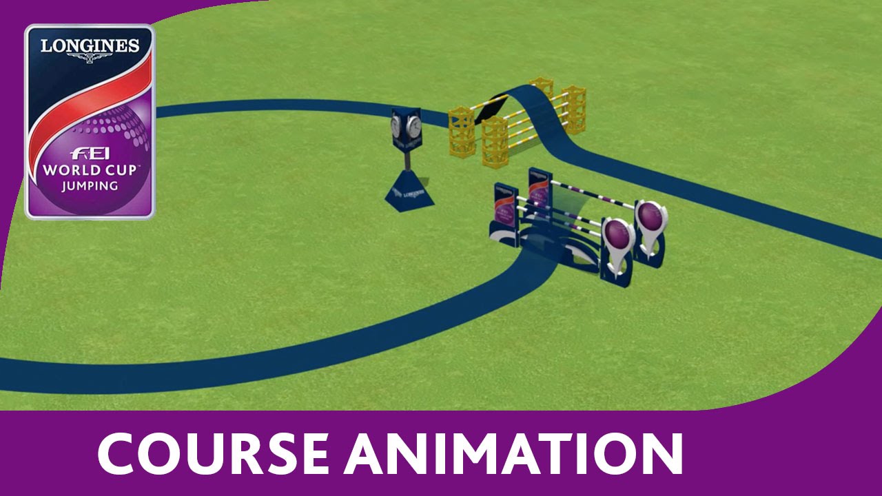 Course Animation Round 1 - Langley - Longines FEI World Cup™ Jumping