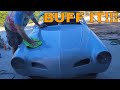 Buffing the 1968 VW Karmann Ghia color sand and buff 4 full restoration full build