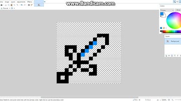 How to make a basic sword with paint.net