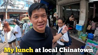 REAL THAI STREET FOOD in downtown Bangkok: Bangrak Local little china town