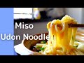 Miso Noodle Soup Recipe/ Japanese vegan udon miso soup in 20mins in one pot/ nikomi udon