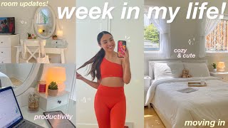 FIRST WEEK IN MY NEW APARTMENT! 🏠 organizing, cleaning, target runs, updates, etc