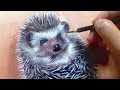 ハリネズミを描く Painting a hedgehog