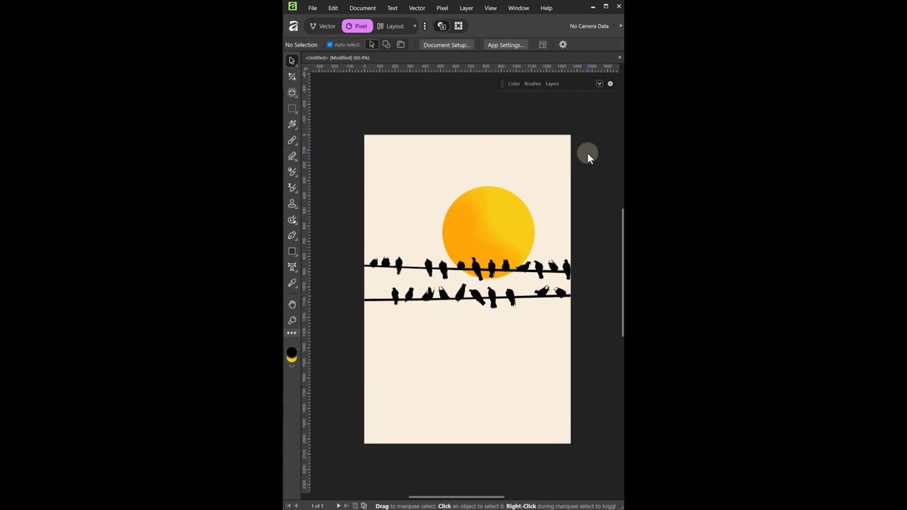 Birds of the Golden Sky Affinity by Canva