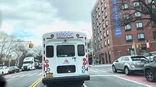 Driving on Fordham road from The beginning to the End in Bronx NY New York State America U S A