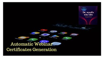 Automatically Generate Webinar Certificate