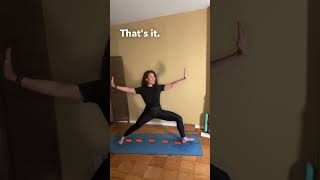 Warrior 2 stance (#virabhadrasana ) #alignment #yoga #warrior2 #yogapractice #yogatips