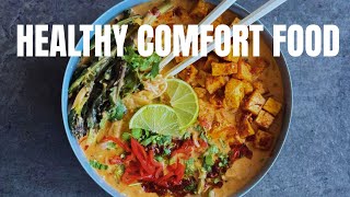 Healthy Vegan Comfort Food: Coconut Lime Noodle Soup with Sticky Tofu
This tofu coconut noodle soup is an absolute winner – creamy, fragrant, and packed with flavour. It’s the kind of dish that feels indulgent but is actually super healthy and nourishing, making it perfect for weeknight dinners. We crisped up the tofu using the Cuisinart Airfryer, which makes it golden and delicious every time without any hassle.
We’re buzzing to share another kitchen essential we’ve been loving lately – the Cuisinart Blast & Go Portable Blender. It’s compact, cordless, and rechargeable, which means you can literally blend anywhere: at home, in the gym, or even on the go. We use it all the time for smoothies, pancake mixes, quick breakfasts, and smoothie bowls—it just makes busy mornings way easier.
With its powerful 20,000 RPM motor, it blends everything from ice and frozen fruit to acai bowls and wellness shots in under 30 seconds. Plus, it comes with a 500ml BPA-free travel cup that’s spill-proof and easy to throw in a bag. Cleanup is a dream too—it’s all dishwasher safe. Honestly, it’s like having a full-sized blender without the bulk.
CHECK OUT THE BLAST & GO HERE:https://www.cuisinart.co.uk/cuisinart-blast-go-portable-blender-PBL100U.html
All the best,
Dave & Steve.
More great recipes: https://eu1.hubs.ly/H0b_M9R0
Explore the wonderful world of the Happy Pear: https://eu1.hubs.ly/H0b_P7G0
Facebook: / thehappypear
Pinterest: / thehappypear
Instagram: / thehappypear
#TheHappyPear Healthy Vegan Comfort Food: Coconut Lime Noodle Soup with Sticky Tofu