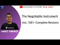 Negotiable Instruments Act 1881 Complete Revision| CA Inter| Unacademy CA Aspire| By Ankit Oberoi