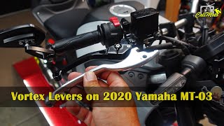 2020 Yamaha MT-03 | How To Install Vortex V3 2.0 Levers