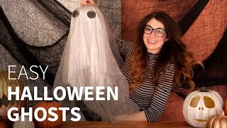 DIY Halloween Outdoor FLOATING Ghosts