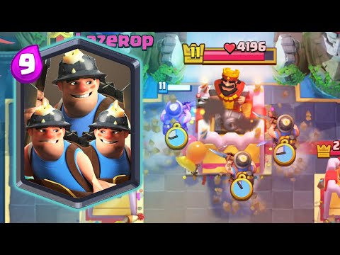 3 MINERS VS MAIN TOWER. IF CLASH ROYALE HAD LOGIC