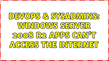 DevOps & SysAdmins: Windows Server 2008 R2 Apps can