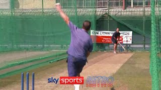 Nasser Hussain, Rob Key & Ian Ward try to play cricket left-handed