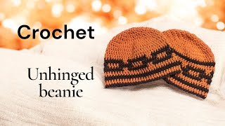 Crochet: unhinged beanie