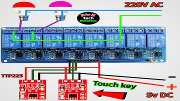 TTP223 Touch Sensor, Touch Control Any Home Appliance without IC, Details Connection (Hindi) #TTP223