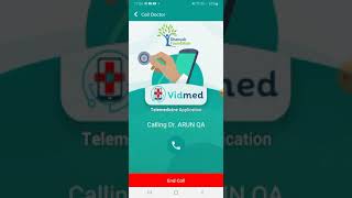 Vidmed Application | Patient Calls Doctor and Receives Prescription screenshot 4