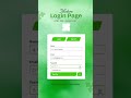 Modern Login Page in HTML, CSS, Javascript  #loginpage #webdevelopment  #htmlcss #frontend
